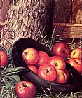 Hat Canvas Paintings - Still Life of Apples in a Hat